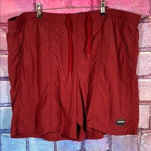 Speedo Red Swim Trunks Men’s Large Mesh Lined Board Shorts Quick Dry Beachwear